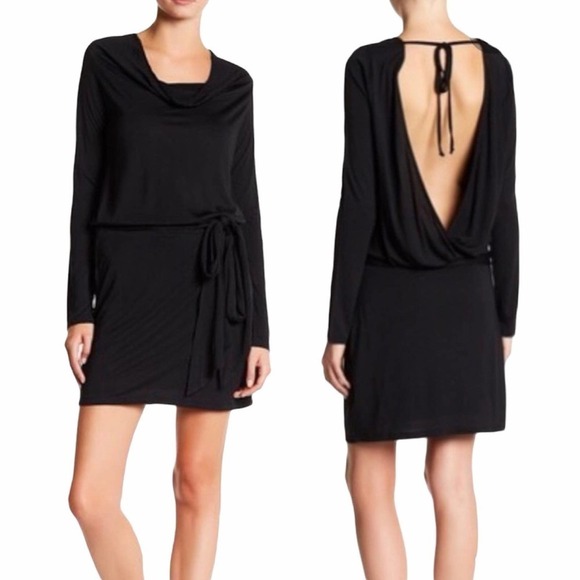 NWT Haute Hippie Draped Front Low Back Dress SZ L MSRP $395 - Picture 1 of 9